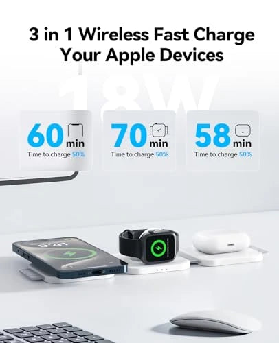 Foldable Magnetic Wireless Charging Station