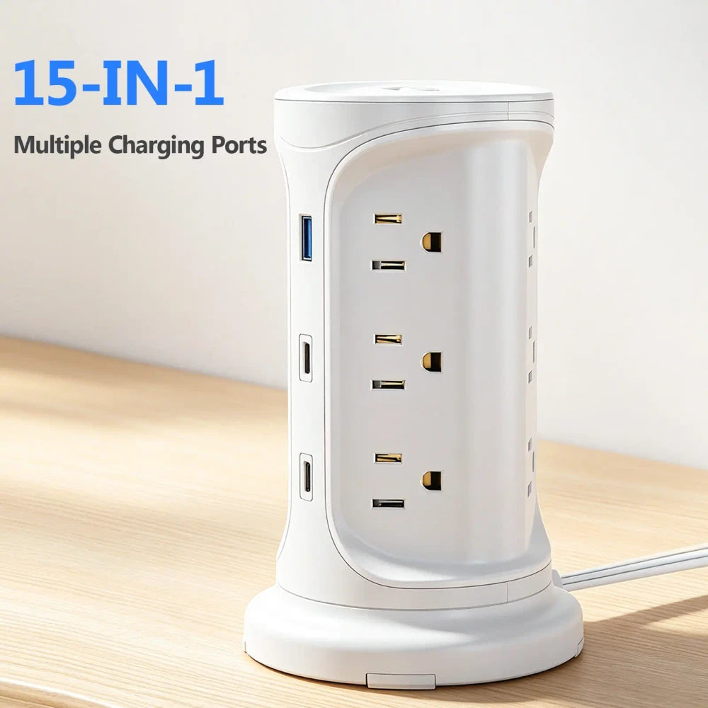 Tower Multi Outlet Power Strip