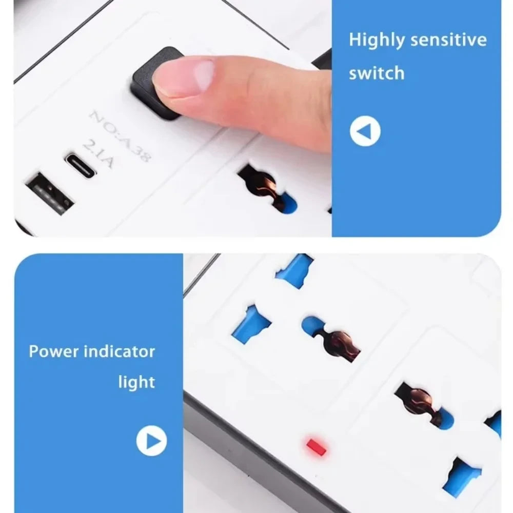 Universal Extension Cord Power Strip