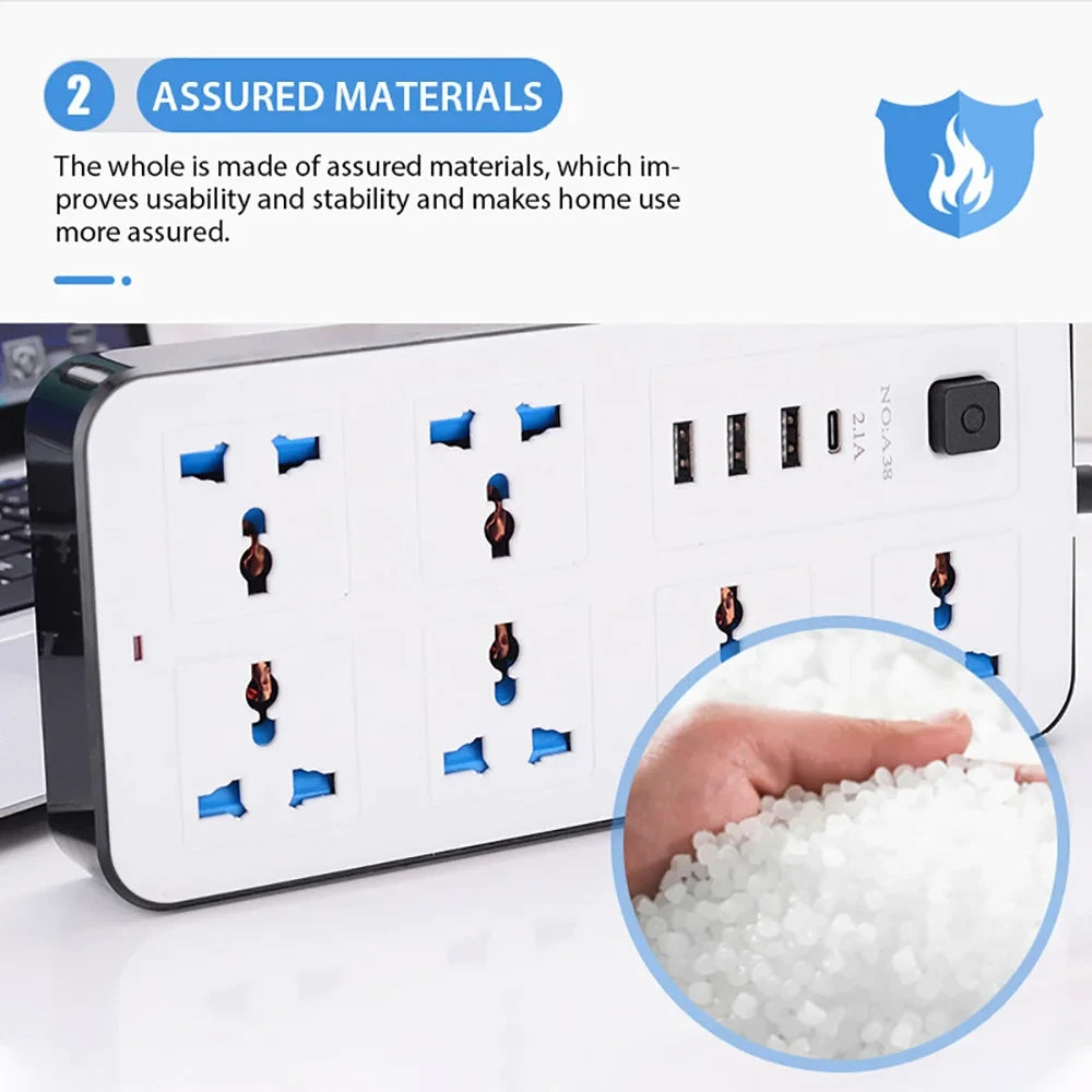 Universal Extension Cord Power Strip
